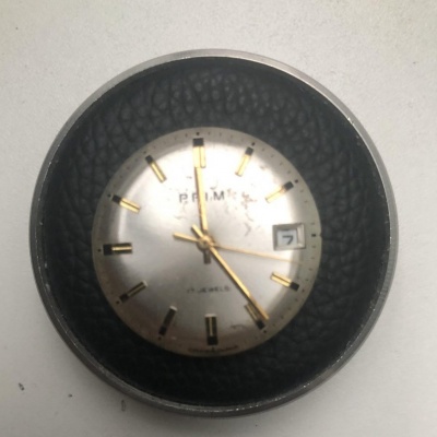 Prodám funkční strojek PRIM kalibr 68.4 po servisu s číselníkem a ručkama