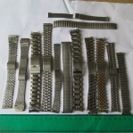 Ocelové tahy - řemínky na hodinky - mix - 13 kusů - 18mm, vhodné i na hodinky Prim,č.2