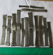 Ocelové tahy - řemínky na hodinky - mix - 13 kusů - 18mm, vhodné i na hodinky Prim,č.2