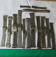 Ocelové tahy - řemínky na hodinky - mix - 13 kusů - 18mm, vhodné i na hodinky Prim,č.2