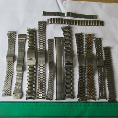 Ocelové tahy - řemínky na hodinky - mix - 13 kusů - 18mm, vhodné i na hodinky Prim,č.2