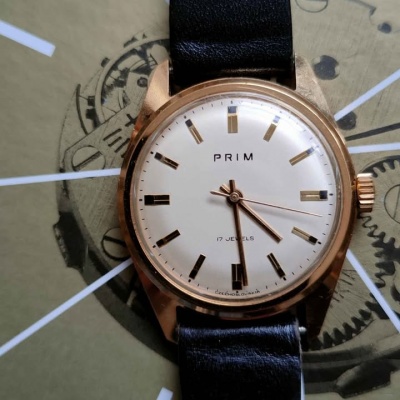 Hodinky PRIM - "Elegant"  r. v. 1970