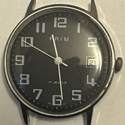 Hodinky Prim Tabule černé - FUNKČNÍ, TOP STAV