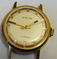 PRIM - dámské, červený pruh, průměr 28mm - TOP STAV - FUNKČNÍ