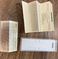 Originální záruční list s krabičkou