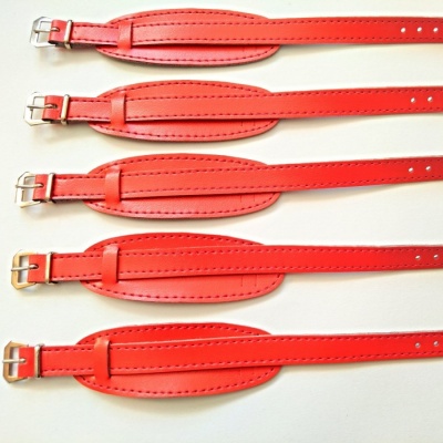 barexový řemen 10mm s podložkou, oranžovo-červený Barex !!!