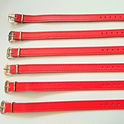 barexový řemen 10mm bez podložky, středně červený Barex !!!