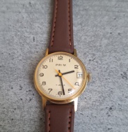 Chlapecké pozlacené hodinky Prim  top stav!!!