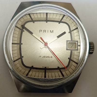 Hodinky PRIM TELEVIZE - DATUM - velmi pěkný sbírkový stav 