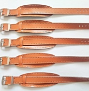 barexový řemen 12mm s podložkou, hnědý Barex, delší spona !!!