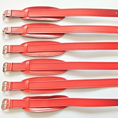 barexový řemen 12mm s podložkou, červeno-oranžový Barex !!!