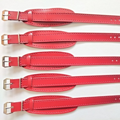 barexový řemen 12mm s podložkou, červený Barex !!!