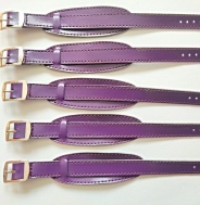 barexový řemen 12mm s podložkou, fialový Barex, delší spona !!!
