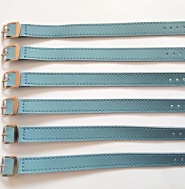 barexový řemen 12mm bez podložky, modrý Barex, delší spona !!!