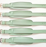 barexový řemen 14mm s podložkou, barva Pistácie, širší spona !!!