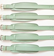 barexový řemen 14mm s podložkou, barva Pistácie, širší spona !!!