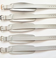 barexový řemen 14mm s podložkou, stříbrný Barex, širší spona !!!