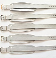 barexový řemen 14mm s podložkou, stříbrný Barex, širší spona !!!