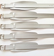 barexový řemen 14mm s podložkou, stříbrný Barex, užší spona !!!