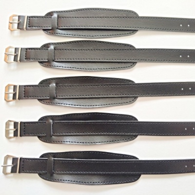 barexový řemen 14mm s podložkou, černý Barex, širší spona !!!