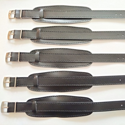 barexový řemen 14mm s podložkou, černý Barex, užší spona !!!