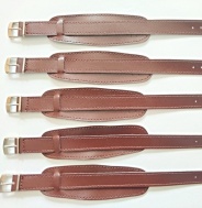 barexový řemen 14mm s podložkou, tmavě hnědý Barex