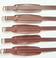 barexový řemen 14mm s podložkou, tmavě hnědý Barex