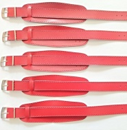 barexový řemen 14mm s podložkou, červený Barex