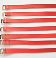 barexový řemen 14mm bez podložky, červeno-oranžový Barex, užší spona