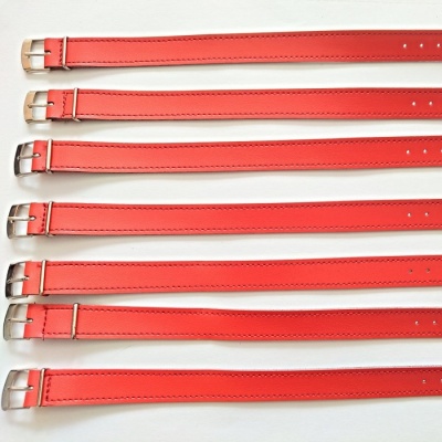 barexový řemen 14mm bez podložky, červeno-oranžový Barex, užší spona