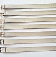 barexový řemen 14mm bez podložky, barva slonová kost