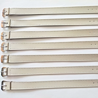 barexový řemen 14mm bez podložky, barva slonová kost