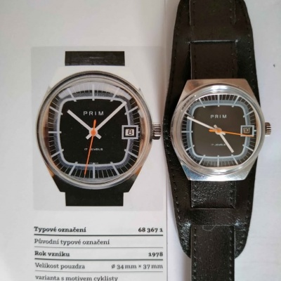 Hodinky PRIM - "malé TV" r. v. 1978