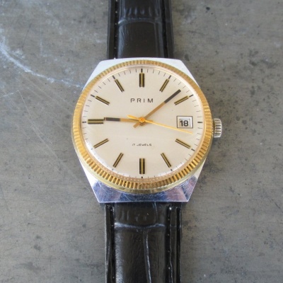 Hodinky PRIM ala "Rolex" datum, v pěkném stavu