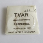 294 - SKLO TVAR PARDUBICE NA HODINKY PRIM - VELIKOST 294