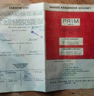 Záručák na Hodinky Automat