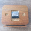 DŘEVĚNÉ STOLNÍ HODINY PRIM QUARTZ, FUNKČNÍ RETRO HODINY