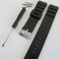 SILIKONOVÝ ŘEMÍNEK NA HODINKY + STĚŽEJKY + VYSTĚŽEJKOVAČ - 18 mm