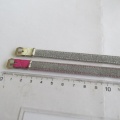 Barexové dobové řemínky 10 mm - 2 kusy - růžový a bílý