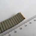 Ocelový tah bicolor - řemínek na hodinky - natahovací - 18mm