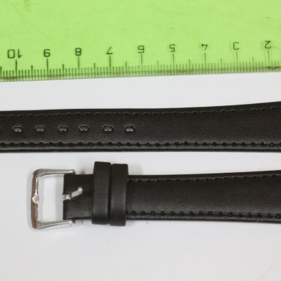 nový kožený pásek 18mm, černý