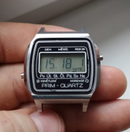 PRIM Quartz digitální hodinky z 80tých let, typ 04 007 1