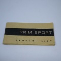 Dobový záruční list Prim sport 1 