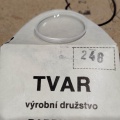 Sklíčko TVAR PARDUBICE rozmer 248 .