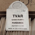 Sklíčko TVAR PARDUBICE rozmer 248 .