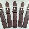 tmavě hnědý řemen 18mm se stříbřitou sponou !!!