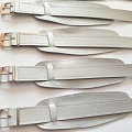 barexový řemen 14mm s podložkou, stříbrný Barex, užší spona !!!