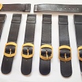 barexový řemen 21mm, černý Barex, zlacená spona !!!