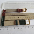 HIRSCH - Kvalitní řemínky v nenošeném stavu - šíře 14 + 12mm