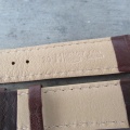 HIRSCH TRAVELLER - Kvalitní prošívaný kožený řemínek - šíře 20mm